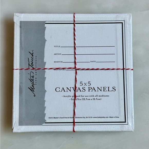 Christmas Tree Canvas Illustration with Handmade Bracelet - Picture 3 of 3